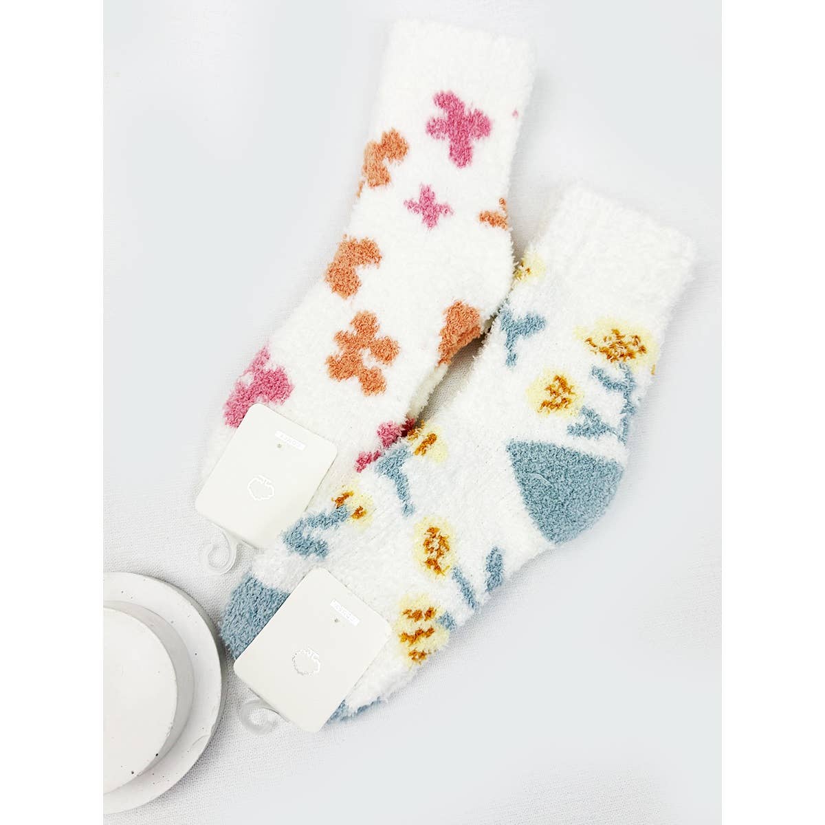 Soft Tone Comfy Winter Design Socks - Threads Boutique
