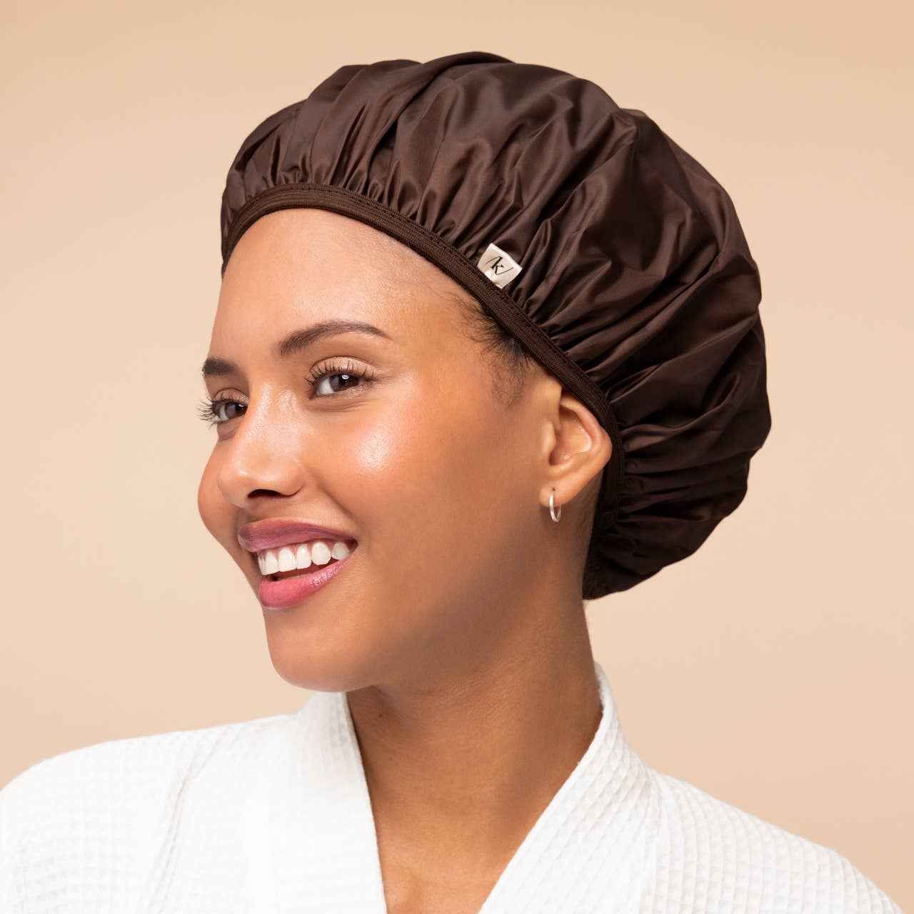 KITSCH - Kitsch Shower Cap 2pc Set - Terracotta & Brown