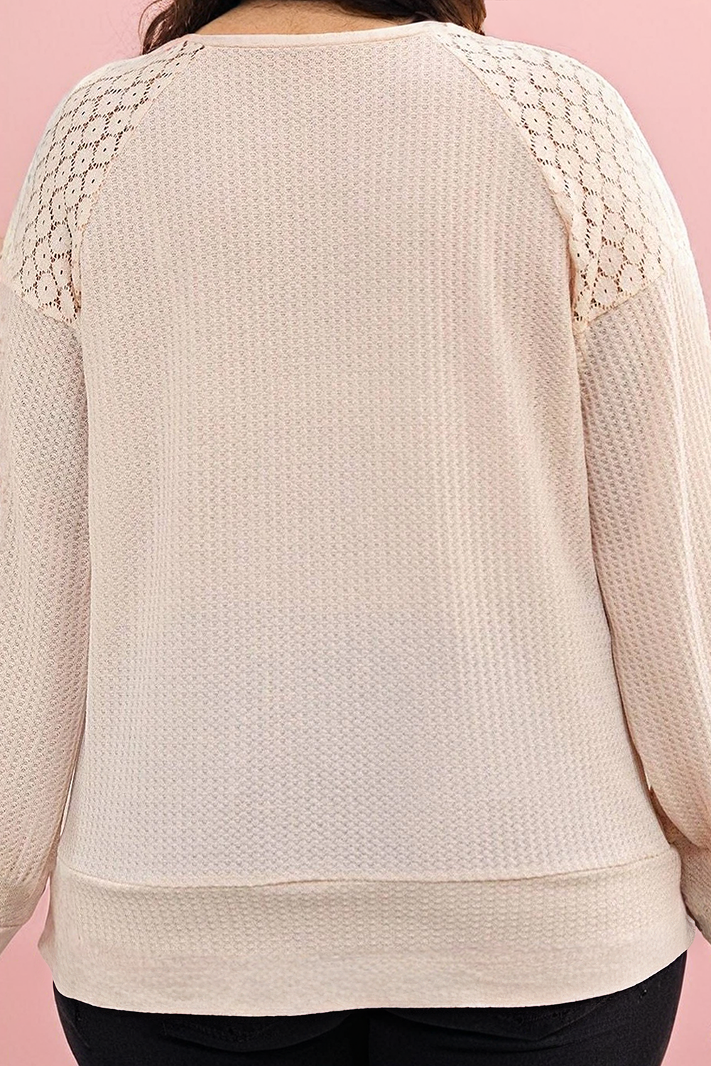 Waffle Knit Lace