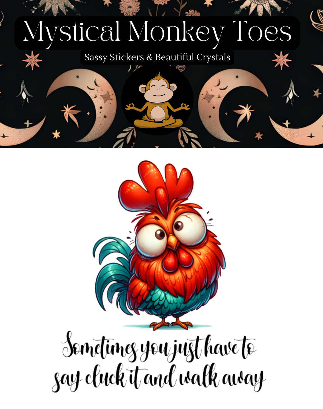 Funny Cluck It Sticker