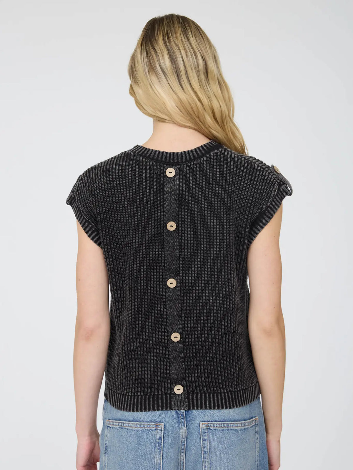 Acid Wash Back Button Top