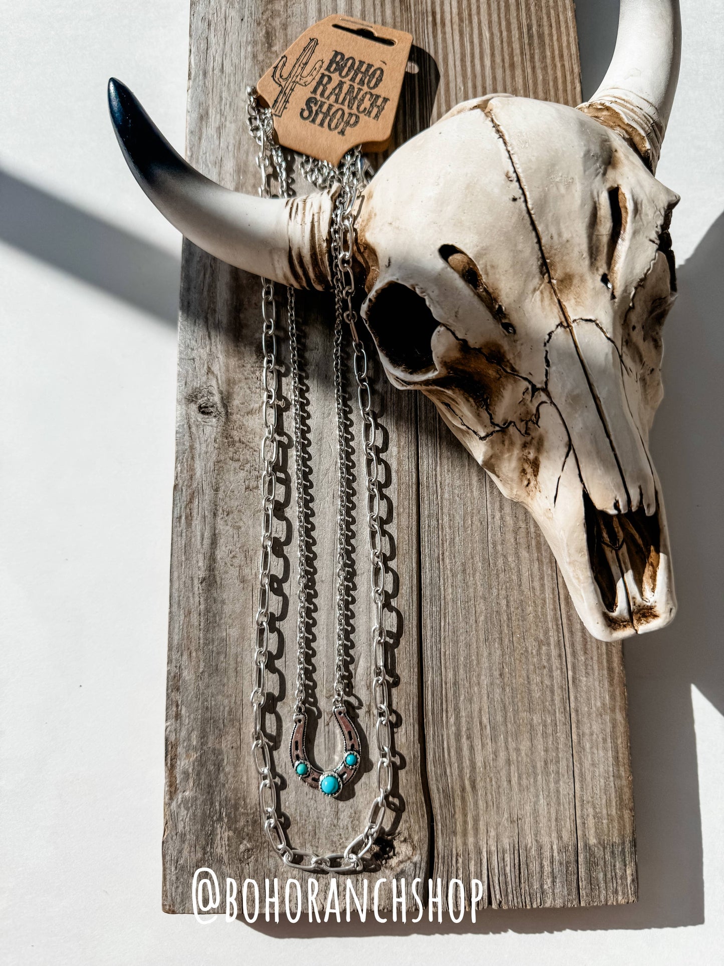 Layered Western Horseshoe Necklace