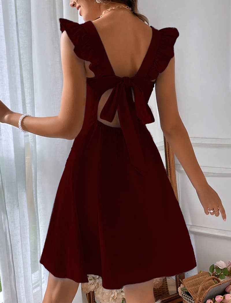 EmberLoom - Ruffle Strap A-Line Dress