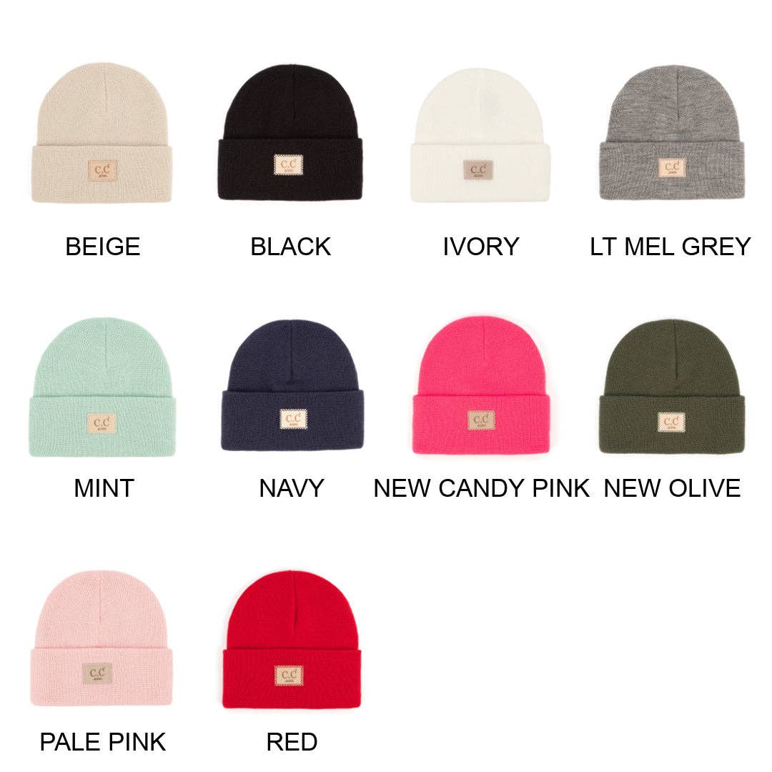 CC Kids Classic Ribbed Beanie