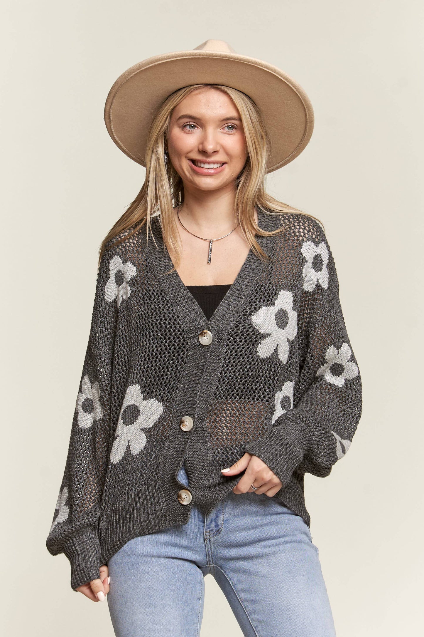 Lightweight Floral Cardigan