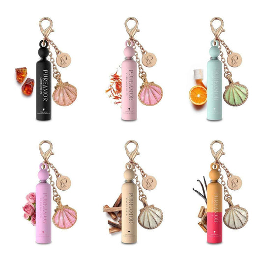 Pureamor - Mini Keychain Perfume Display Kit - 6 Scents | 2ml × 48