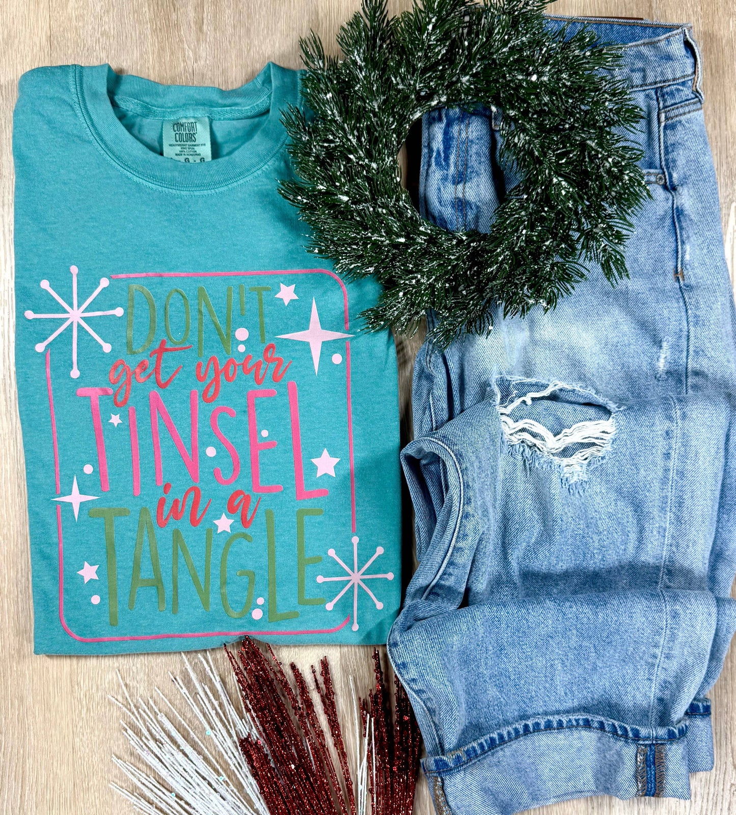 Tinsel Tangled Long Sleeve Graphic Tee