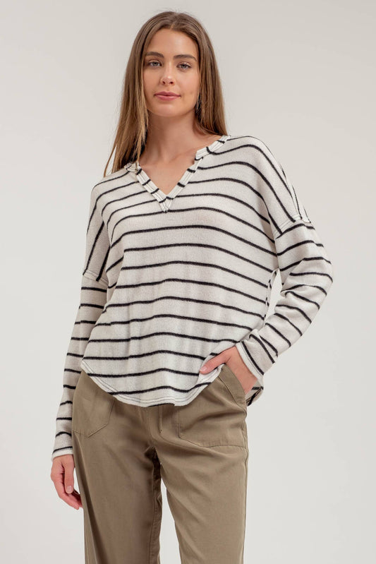 Stripe Knit Top