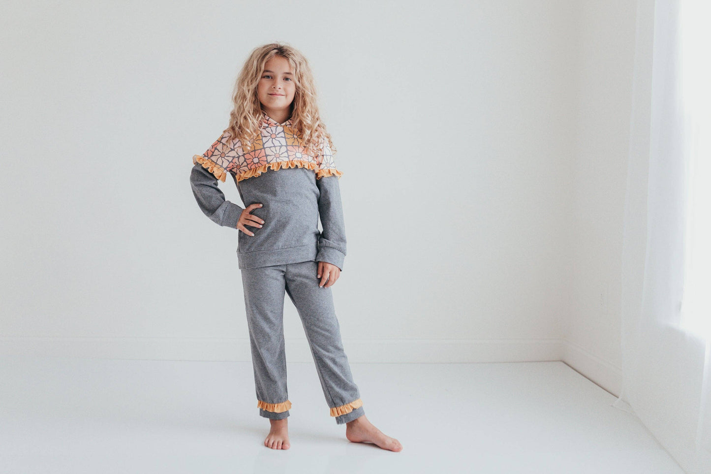 Kids Flower Loungewear Set