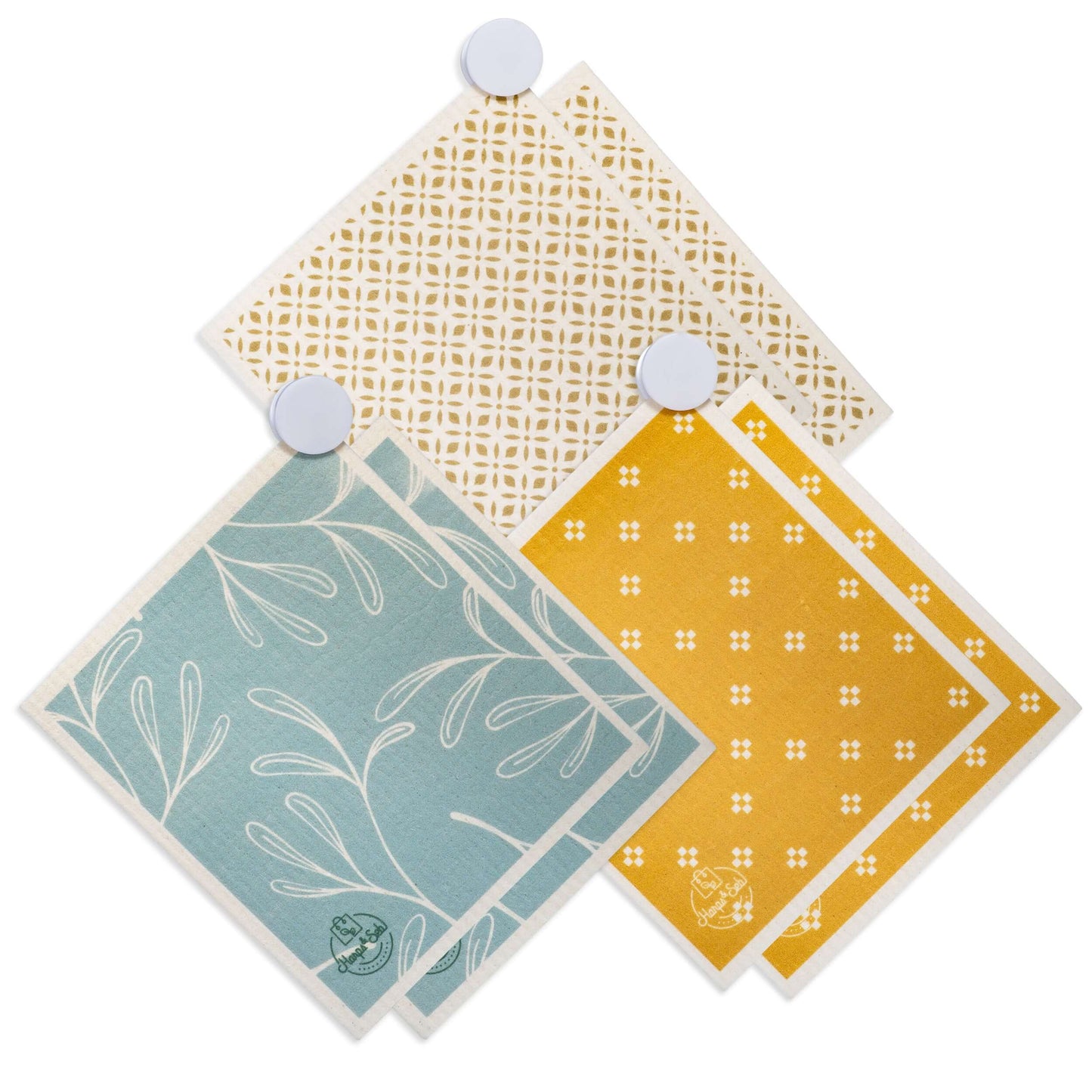 Harps & Seb Swedish Dishcloths - 6 Pack - Apothecary