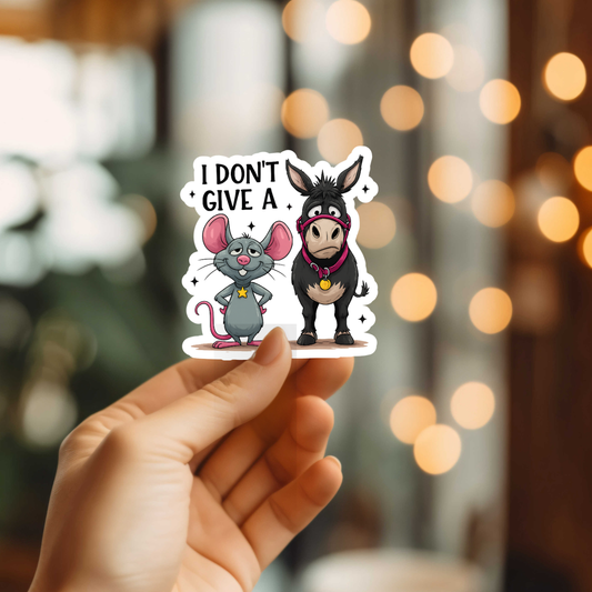 Funny I Don't Give A Sticker