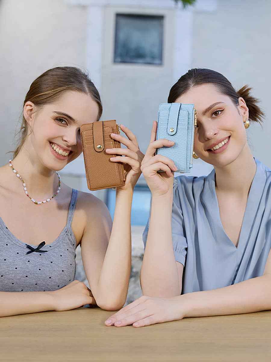 Jen & Co. - Mae RFID Multi-Card Wallet w/ Strap Snap Closure | WL2541RF