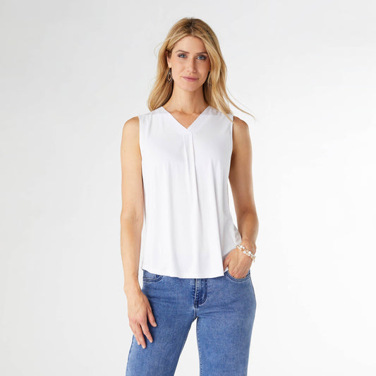 Erin Pleat Back V-Neck Tank