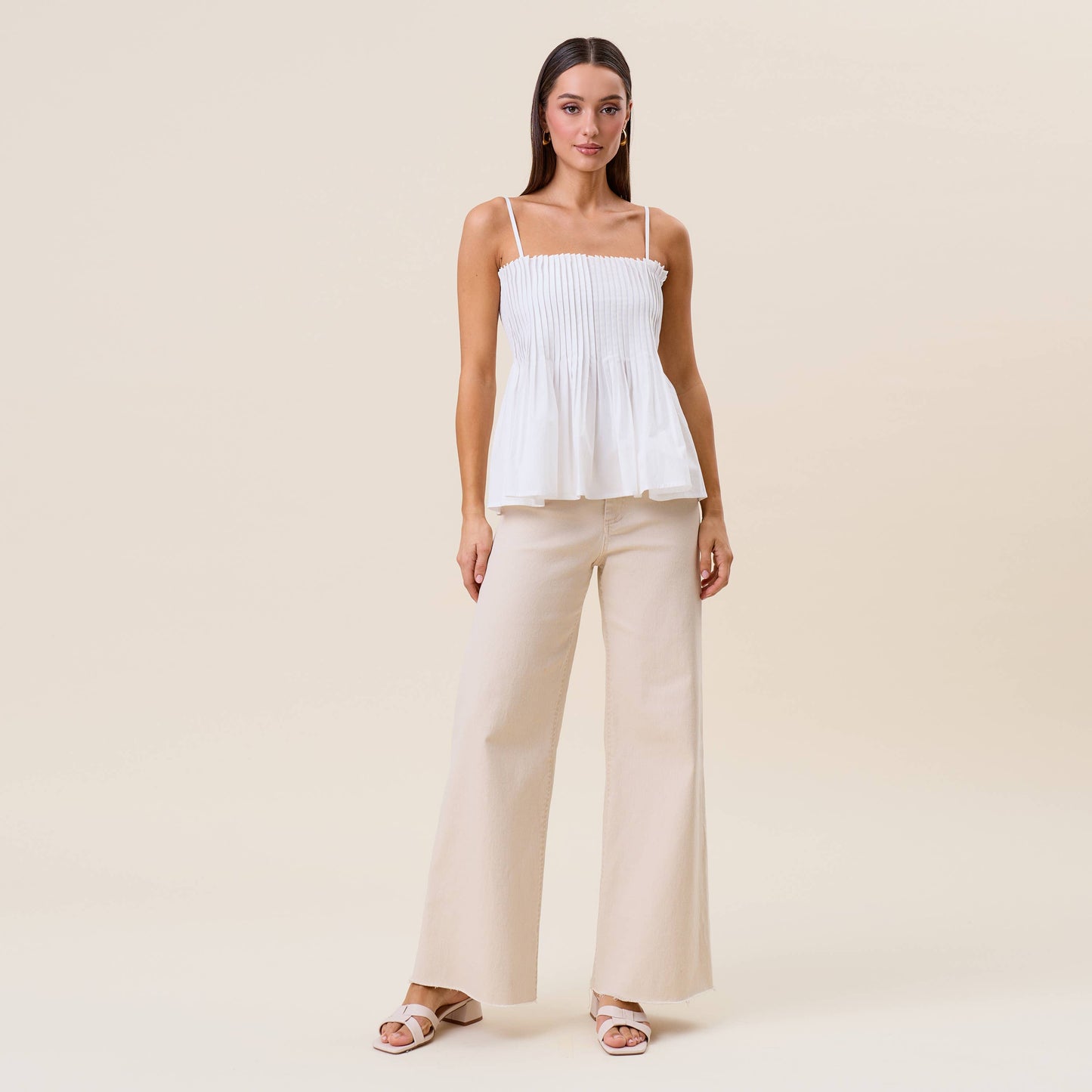 Pintuck Cami Top