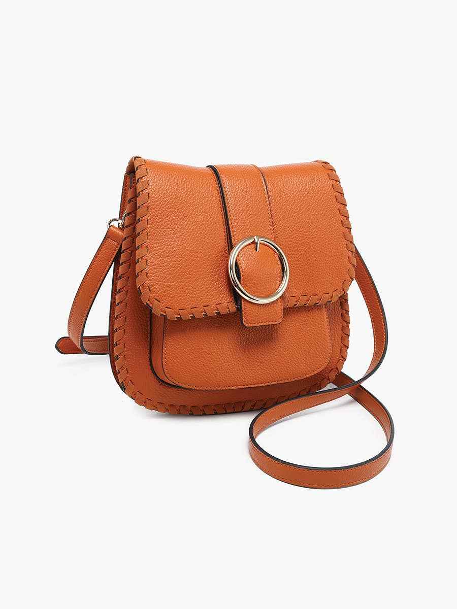 Jen & Co. - Sandra Buckle Flapover Crossbody Bag | M2618