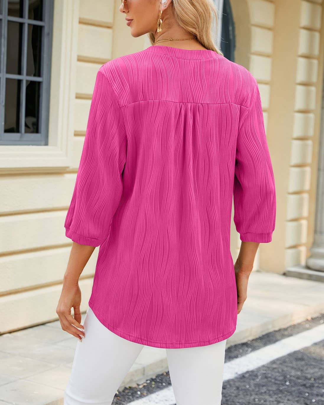 V-Neck Chiffon Top