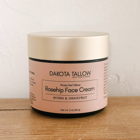 Dakota Tallow Skin Care - Myrrh & Grapefruit Rosehip Facial Cream