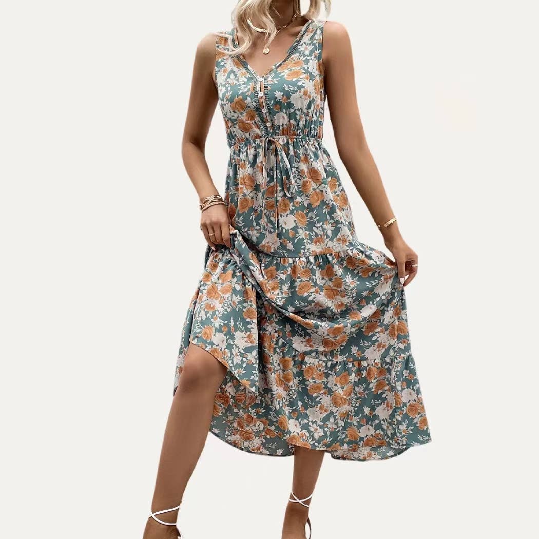 Walk In The Garden Maxi Dress