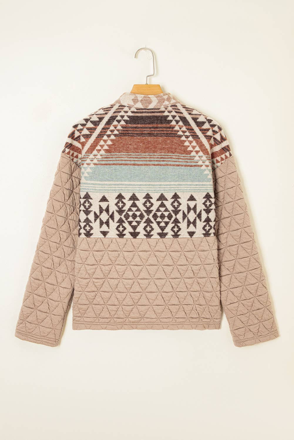 Quilted Patchwork Aztec Fashion Jacket