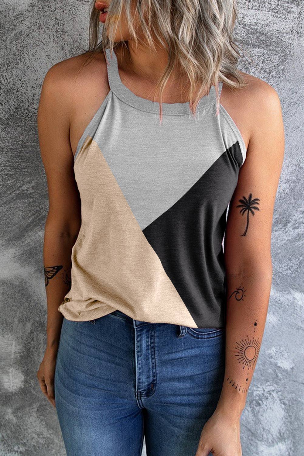 Colorblock Spring Tank Top