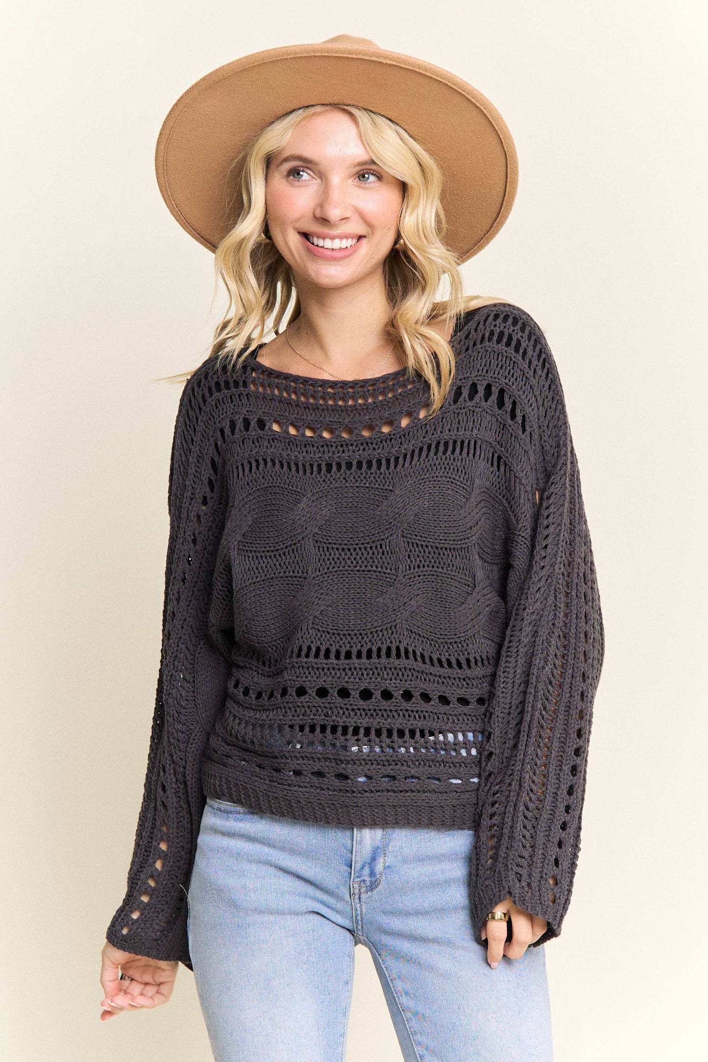 Madelyn Open Knit Sweater
