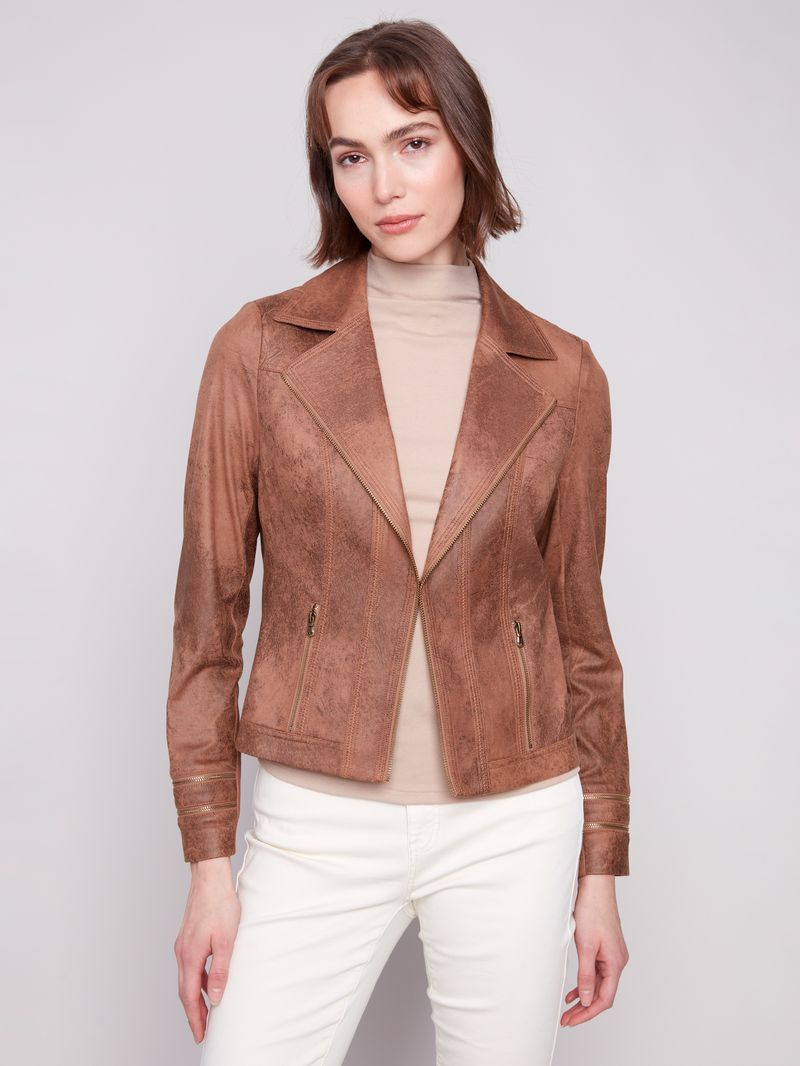 Vintage Faux Leather Jacket