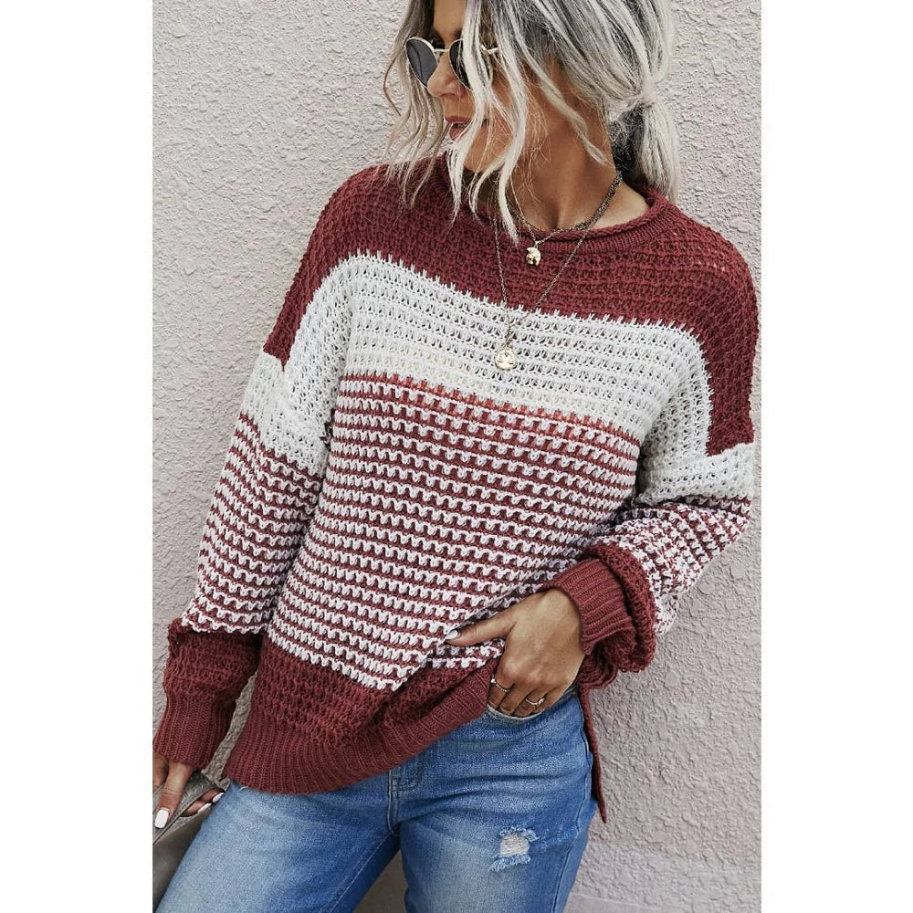 Knit Strip Sweater