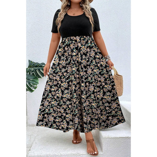 Floral High Waist Dress