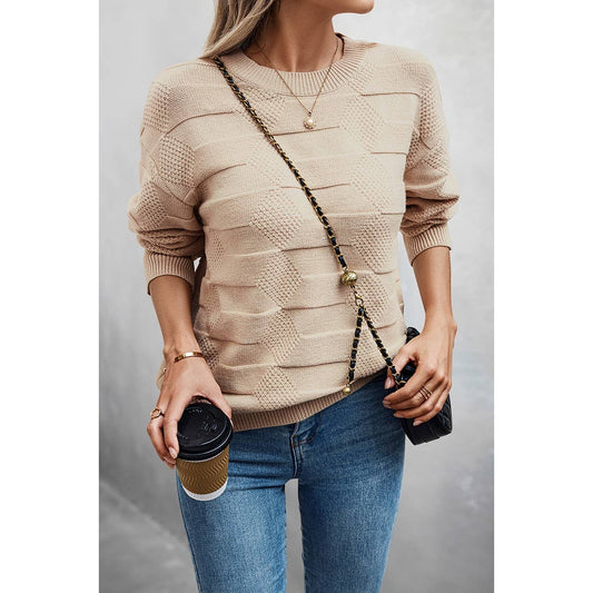 Round Neck Knit Sweater