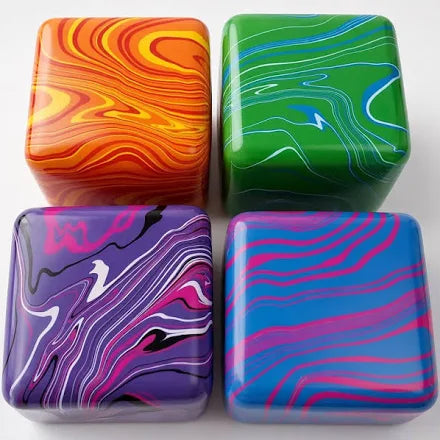 Colorful Swirl Cube Squishy