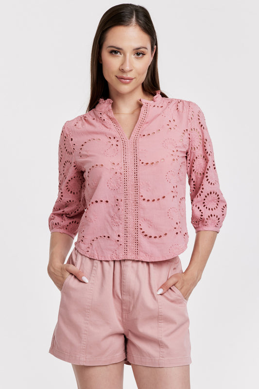 Alexandria Eyelet Blouse